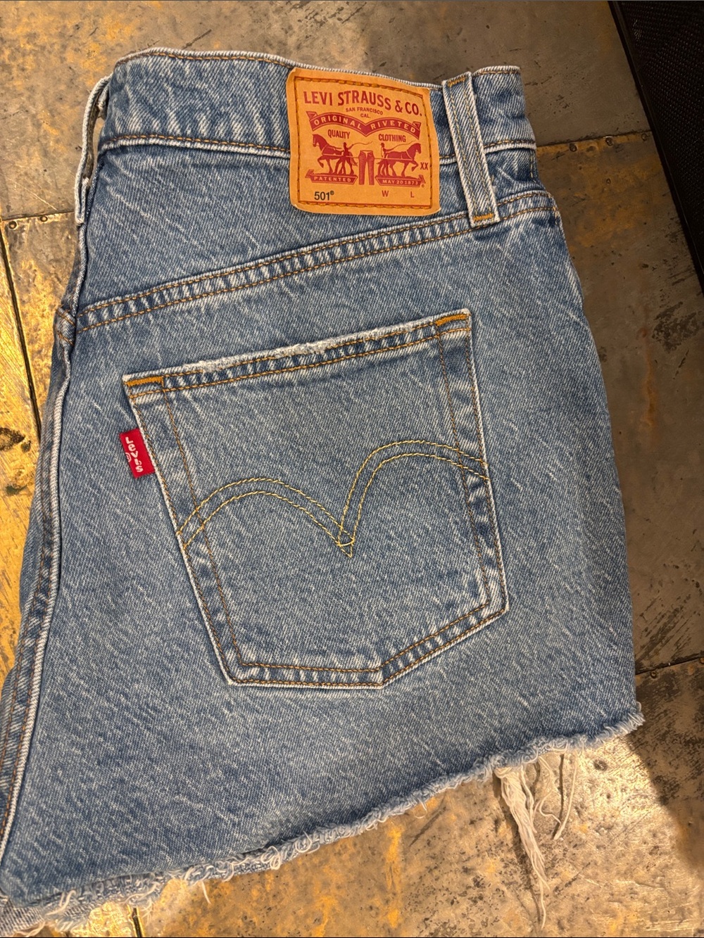 Levi's 501 denim cut offs